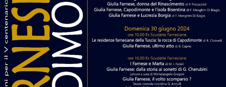 Convegno Giulia Farnese giugno 2024